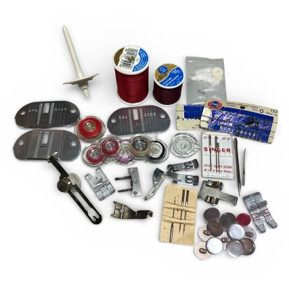 Vintage SINGER Sewing Box w/ Flexi Stitch Pattern Cams x 12 + Accessories, Parts - Picture 4 of 8